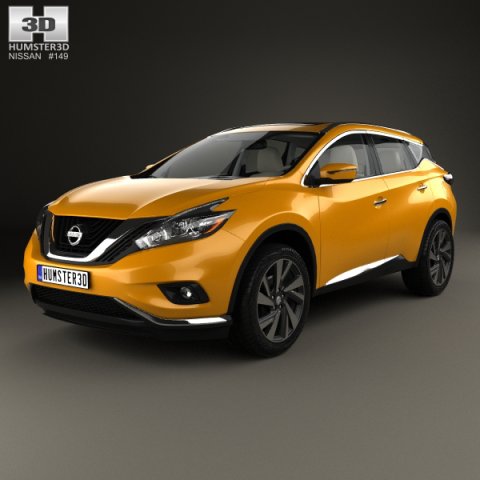 Nissan Murano Z52 with HQ interior 2014 3D Model