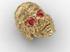 Gorilla skull ring 3D Model