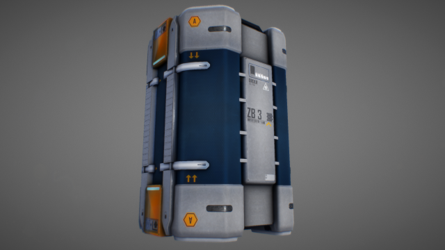 Sci Fi Container 01 3D Model