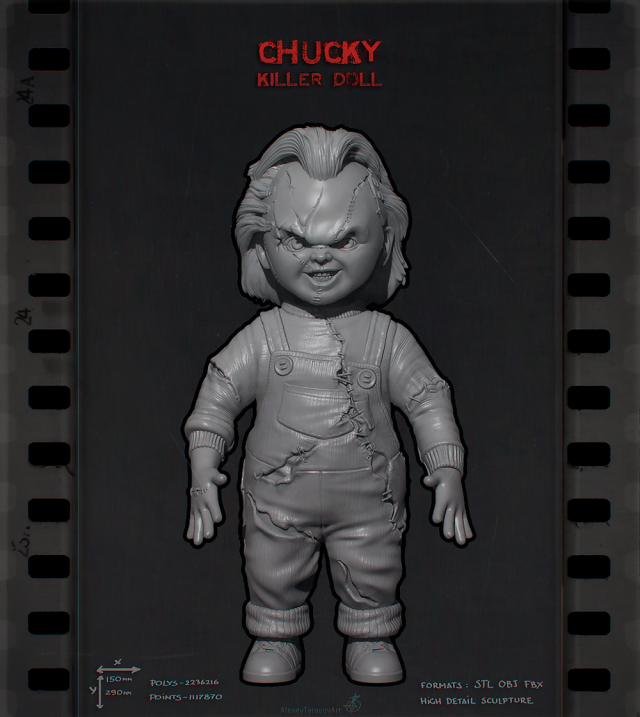 CHUCKY DOLL 3D Model