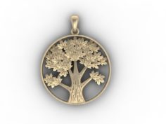 Tree pendant amulet 3D Model