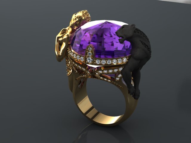 Instinto magerit ring 3D Model