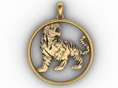 Tiger necklace 3D Model