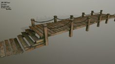 Wooden pier 3D Model