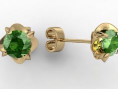 Jewellery puset earring 3D Model