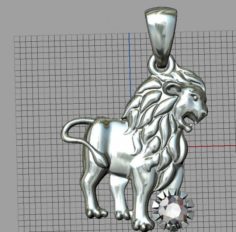 Lion zodiac horoscope 3D Model