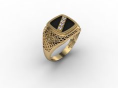 Jewellery man ring 3D Model