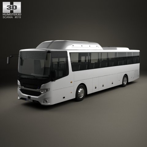 Scania Interlink Bus 2015 3D Model