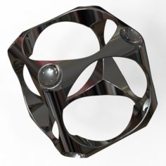 Multi axial cubic ring 3D Model