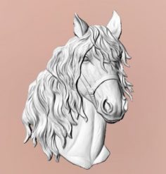 Horse head 3D Model