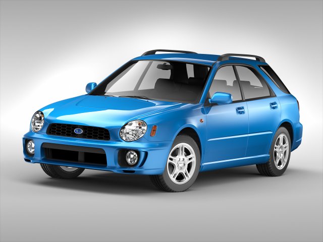 Subaru Impreza Wagon 2000 – 2007 3D Model