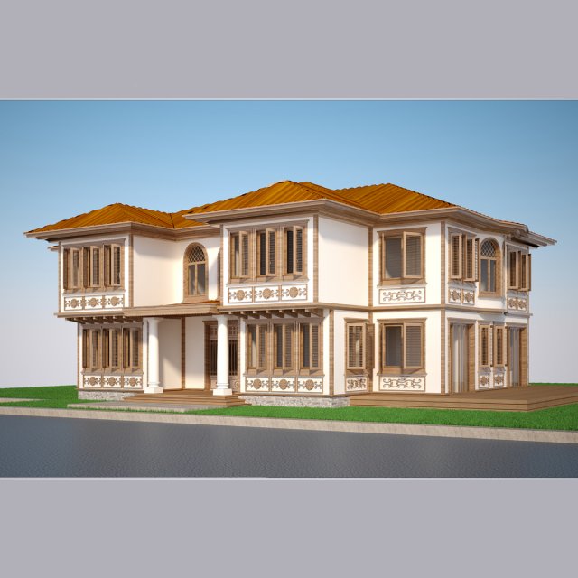 Modern Turkish House 02 3D Model