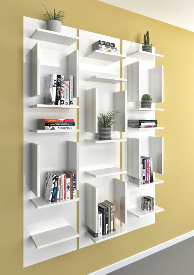 Book shelf libreria fifty cattelan italia 3D Model