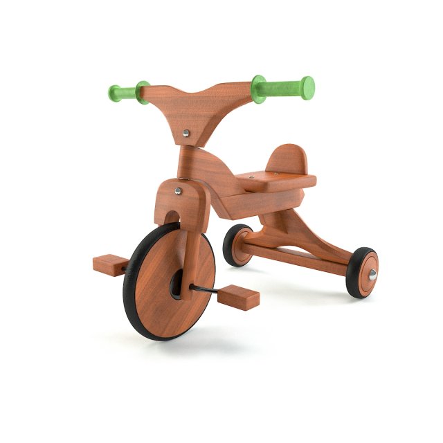 Wooden bike 3D Model