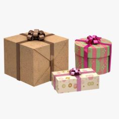 Gift Boxes 3D Model