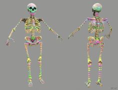Rave Skeleton 3D Model