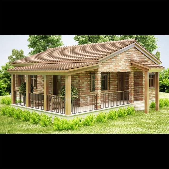 Cottage 02 3D Model