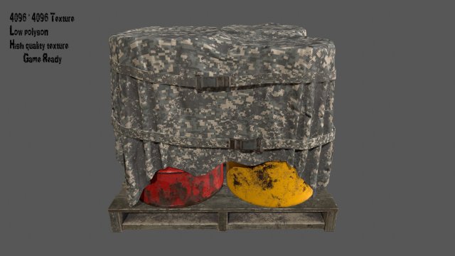 Military Material 3D Model