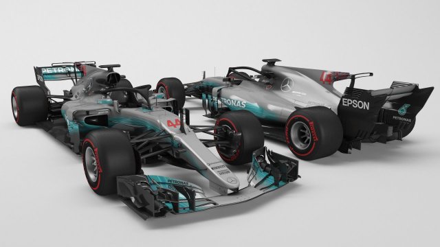 Mercedes AMG W08 Formula 1 3D Model