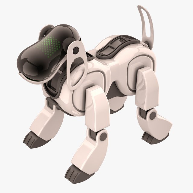 Sony Aibo Dog White 3D Model