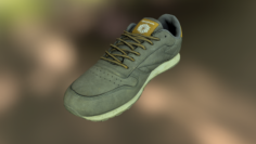 Worn Reebok sneaker shoe low poly model 3D Model