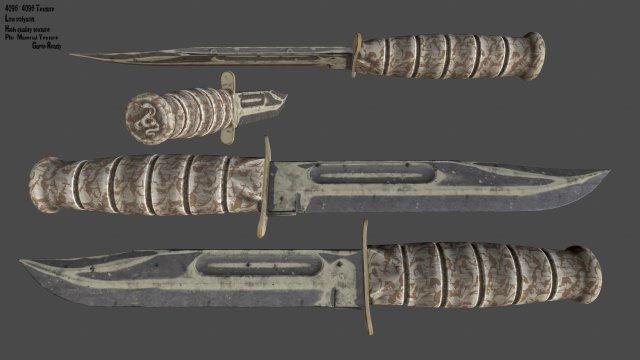 Knife 3D Model