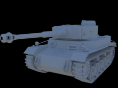 Tank VK3001p Leopard 3D Model