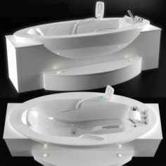 Bathtub Sanospa Klafs 3D Model