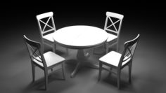Kitchen table and chair 3D Model