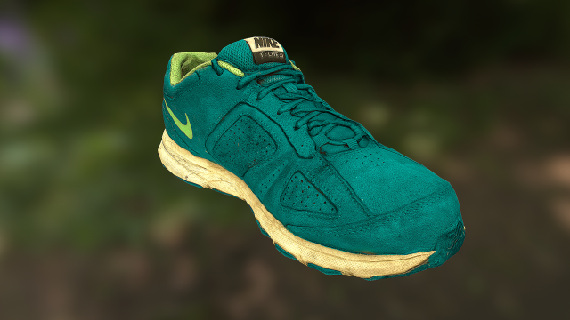 Worn Nike shoe low poly 3D Model