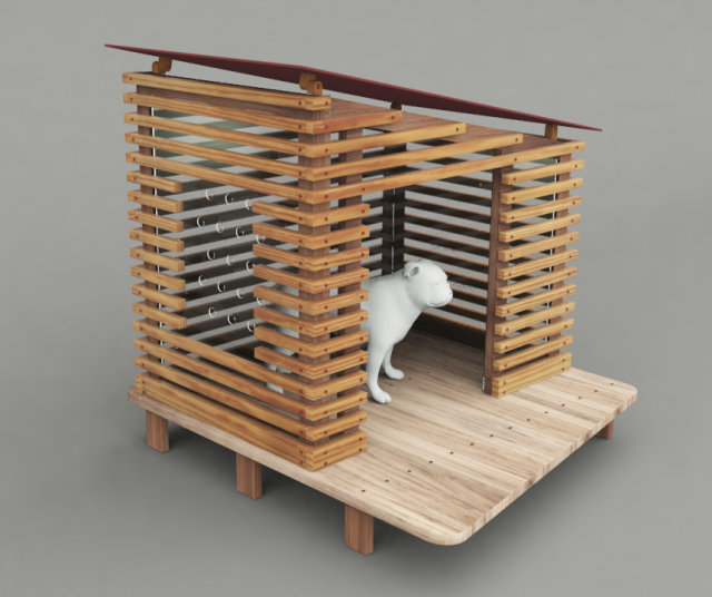Dog House Project – House 01 3D Model