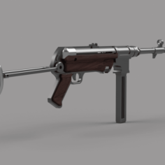 MP40 SUBMACHINE GUN 3D Print Model