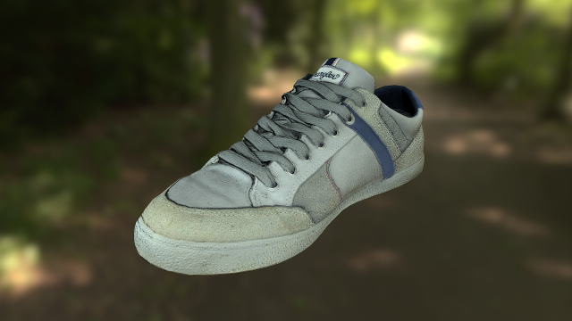 Sneaker shoe low poly 3D Model