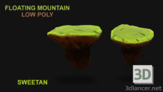 3D-Model 
3D Floating Mountain – Low poly