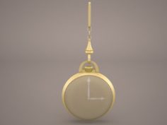 Pocket Watch and Chain 3D Model