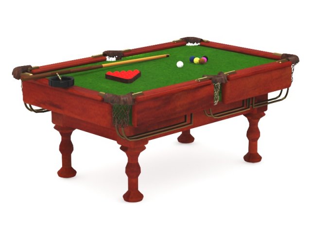 Snooker table 3D Model