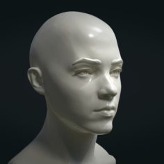 Girl Head 3D Print Model