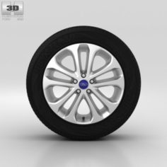 Ford Grand C Max Wheel 17 inch 004 3D Model