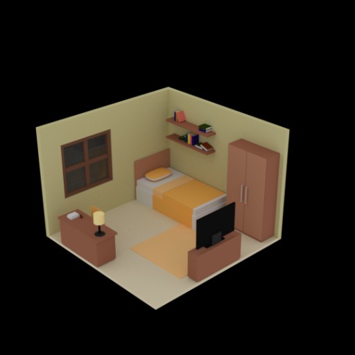 Low Poly Room						 Free 3D Model