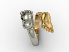 Jewellery ring foot 3D Model