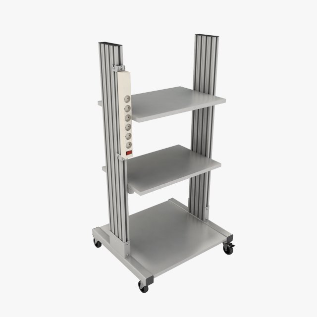 Mobile rack for electrical equipment 3 3D Model