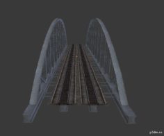 Rail bridge 3D Model