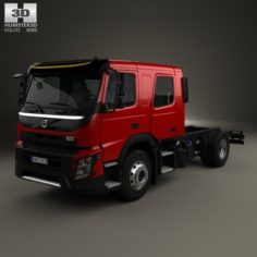 Volvo FMX Crew Cab Chassis Truck 2014 3D Model