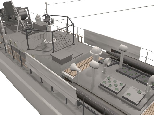 E-boat 3D Model