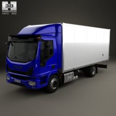 Iveco EuroCargo 75-210 Box Truck 2015 3D Model