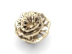 Jewellery ring flower 3D Model