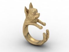 Chihuahua dog ring 3D Model