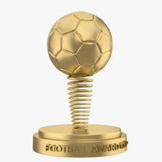 Football Award Cup 02 3D Model