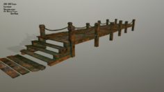 WoodenPier 3D Model