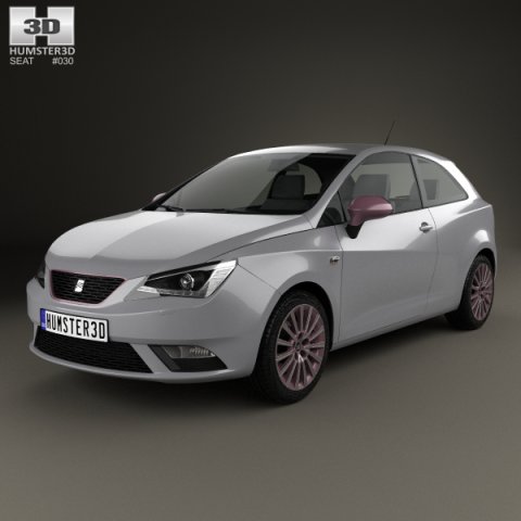 Seat Ibiza SC 2015 3D Model